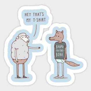 Wolf in Sheep's Clothing Sticker